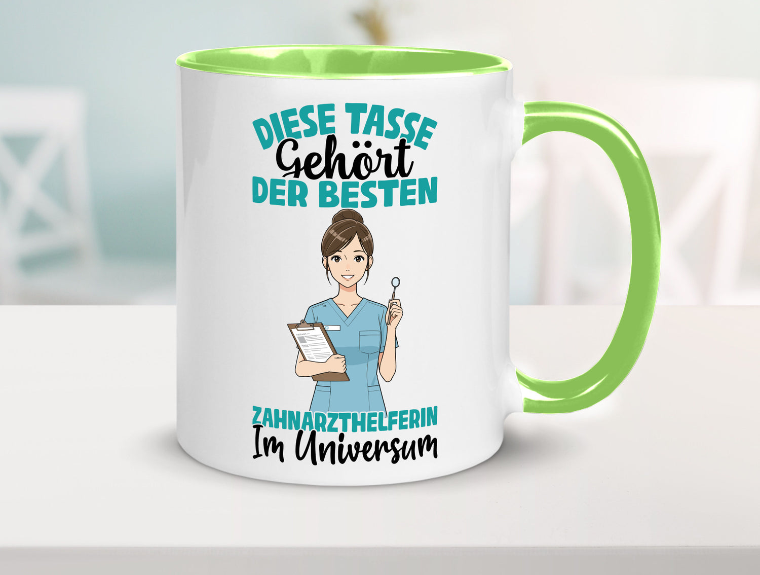 Im Universum: Zahnarzthelferin | Zahnmedizin Humor Geschenkidee Tasse