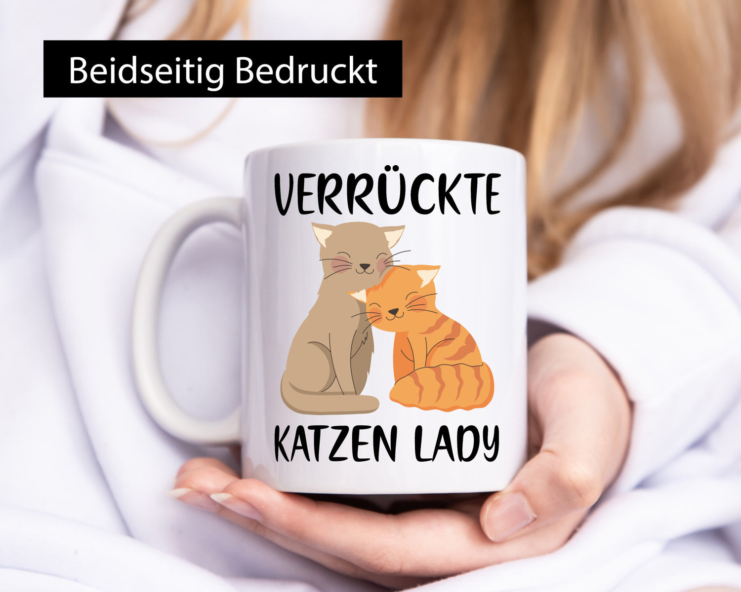 Verrückte Katzen Lady | Ich liebe Katzenliebhaber Geschenk Tierliebhaber Humor