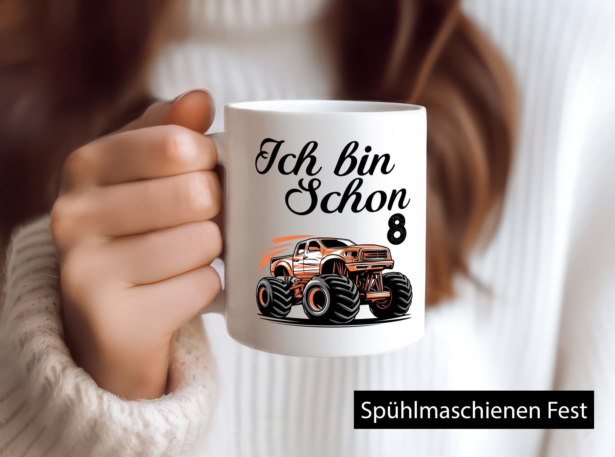 8. Geburtstag | Monster truck 8 Jahre Geschenk Geschenkidee lustiger Spruch