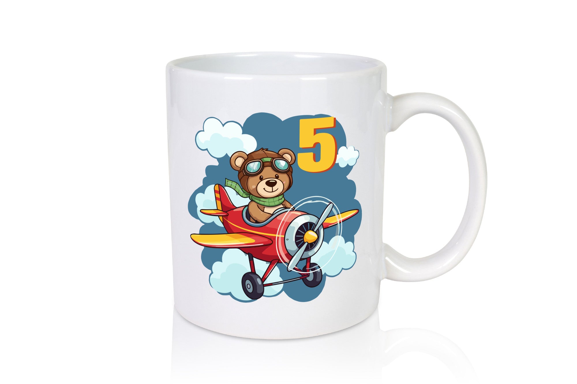 5. Geburtstag | 5 Jahre Kinder Pilot Flugzeug Geschenkidee Humor Tasse
