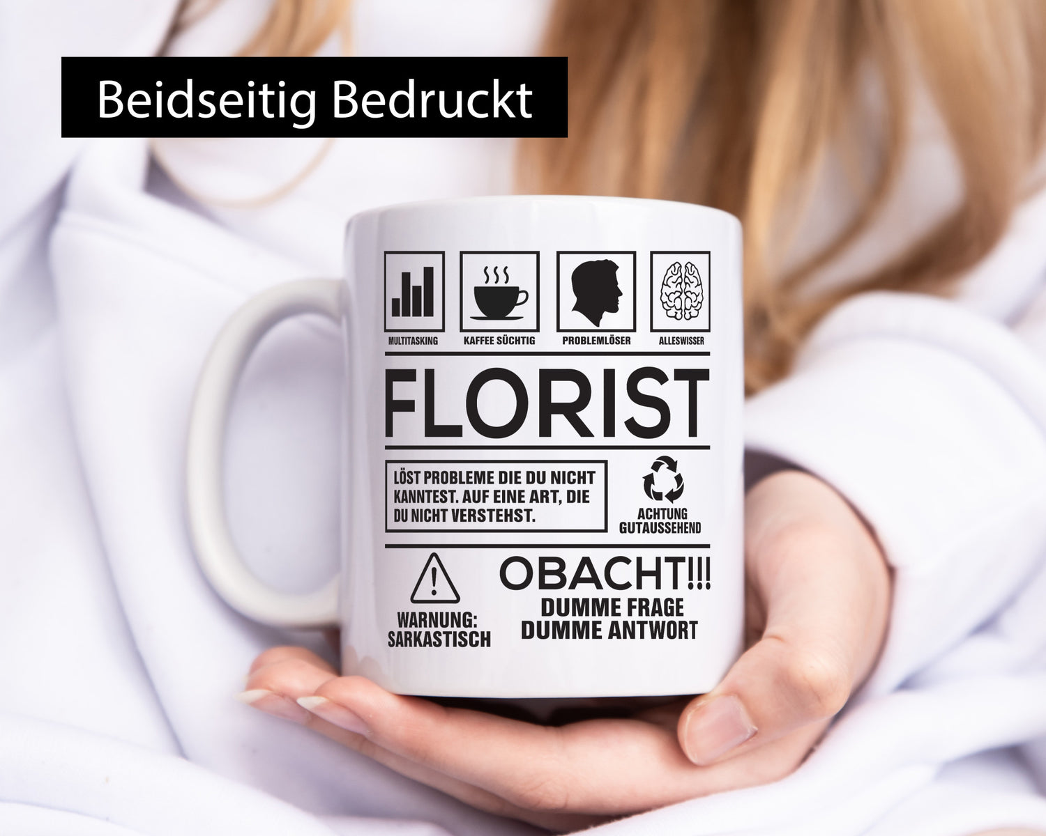 Achtung Probleme Florist | Blumen Verkäufer Geschenk Humor Geschenkidee