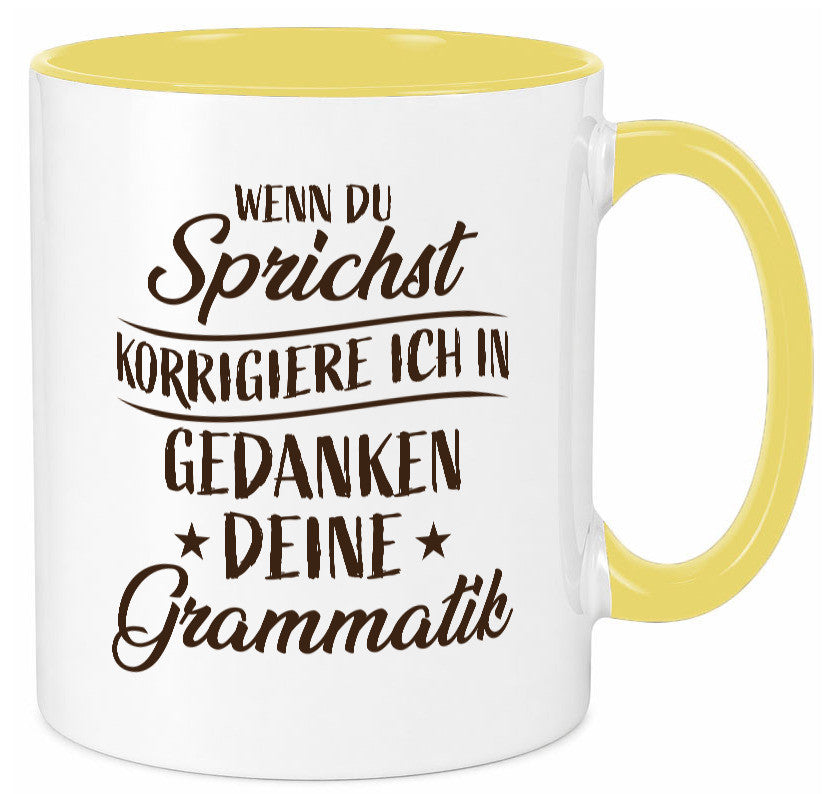 Grammatik korrigieren während du sprichst | Sterne lustig Humor Geschenkidee