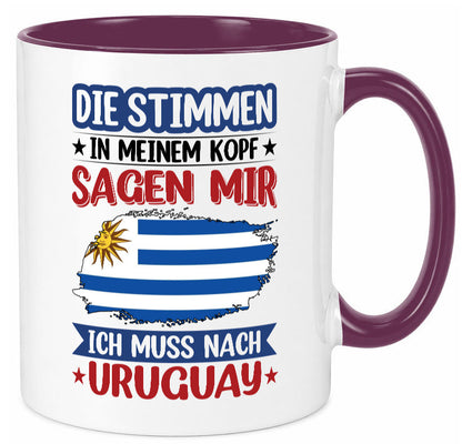 Uruguay | Urlaub Stimmen in meinem Kopf Traumland Geschenk Humor Geschenkidee
