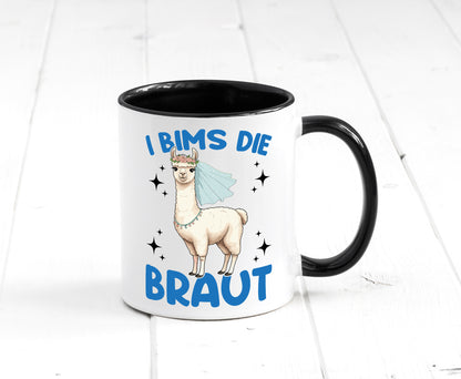 I Bims die Braut | Lama JGA Hochzeit lustig Humor Geschenkidee Geschenk Tasse