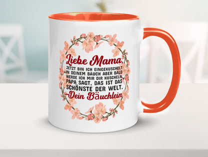 Liebe Mama | Schwangerschaft Tasse Baby süß Humor Familie Geschenkidee