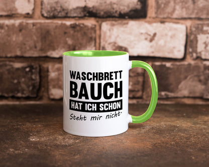 Waschbrettbauch steht mir nicht | Sixpack Gym lustiger Spruch Geschenk Humor