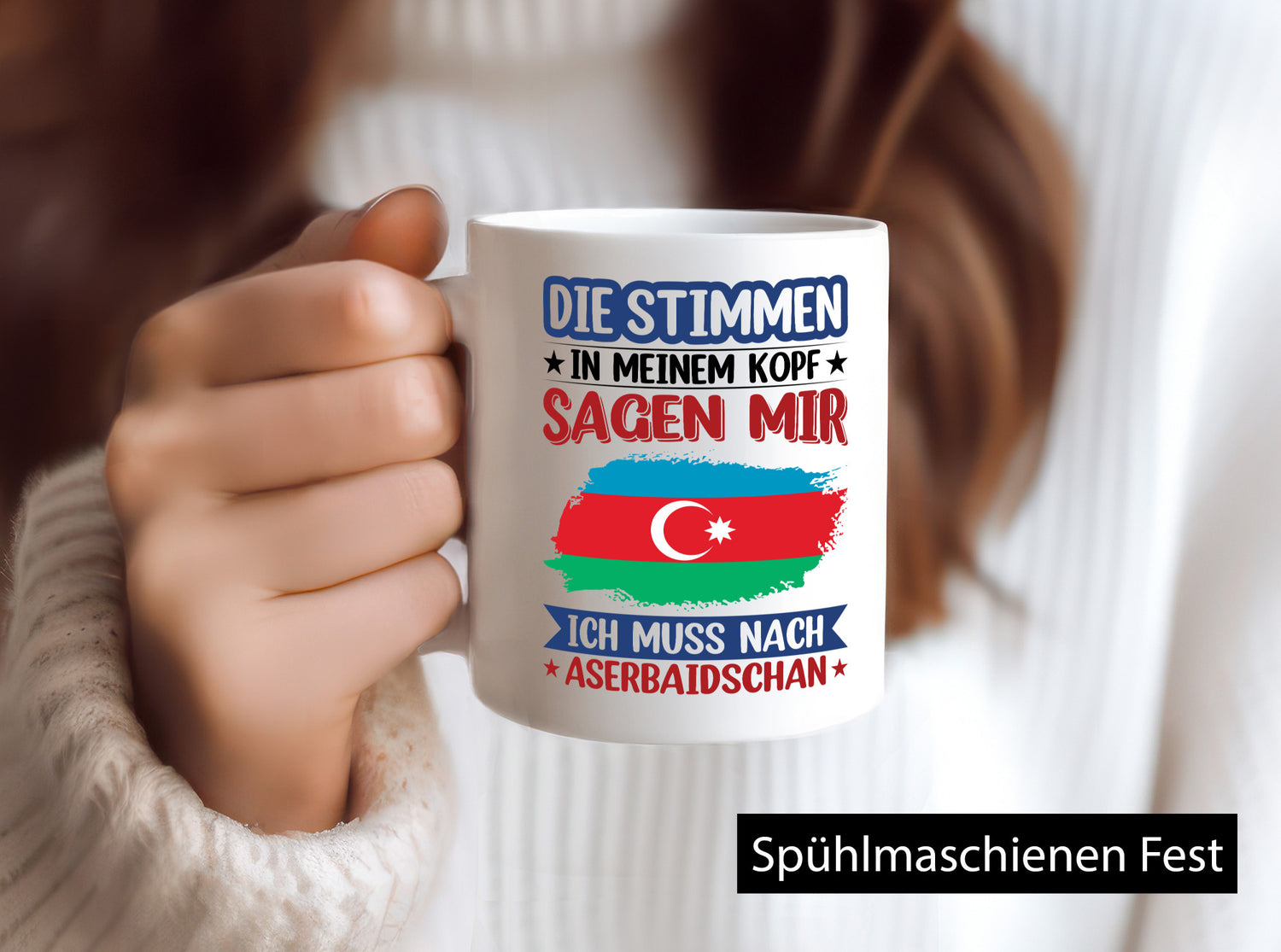Aserbaidschan | Urlaub Stimmen in meinem Kopf Traumland lustiger Spruch