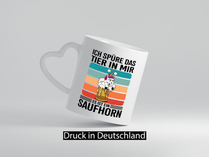 Ich spüre das Tier in mir es ist ein Saufhorn | Einhorn Humor Tierliebhaber