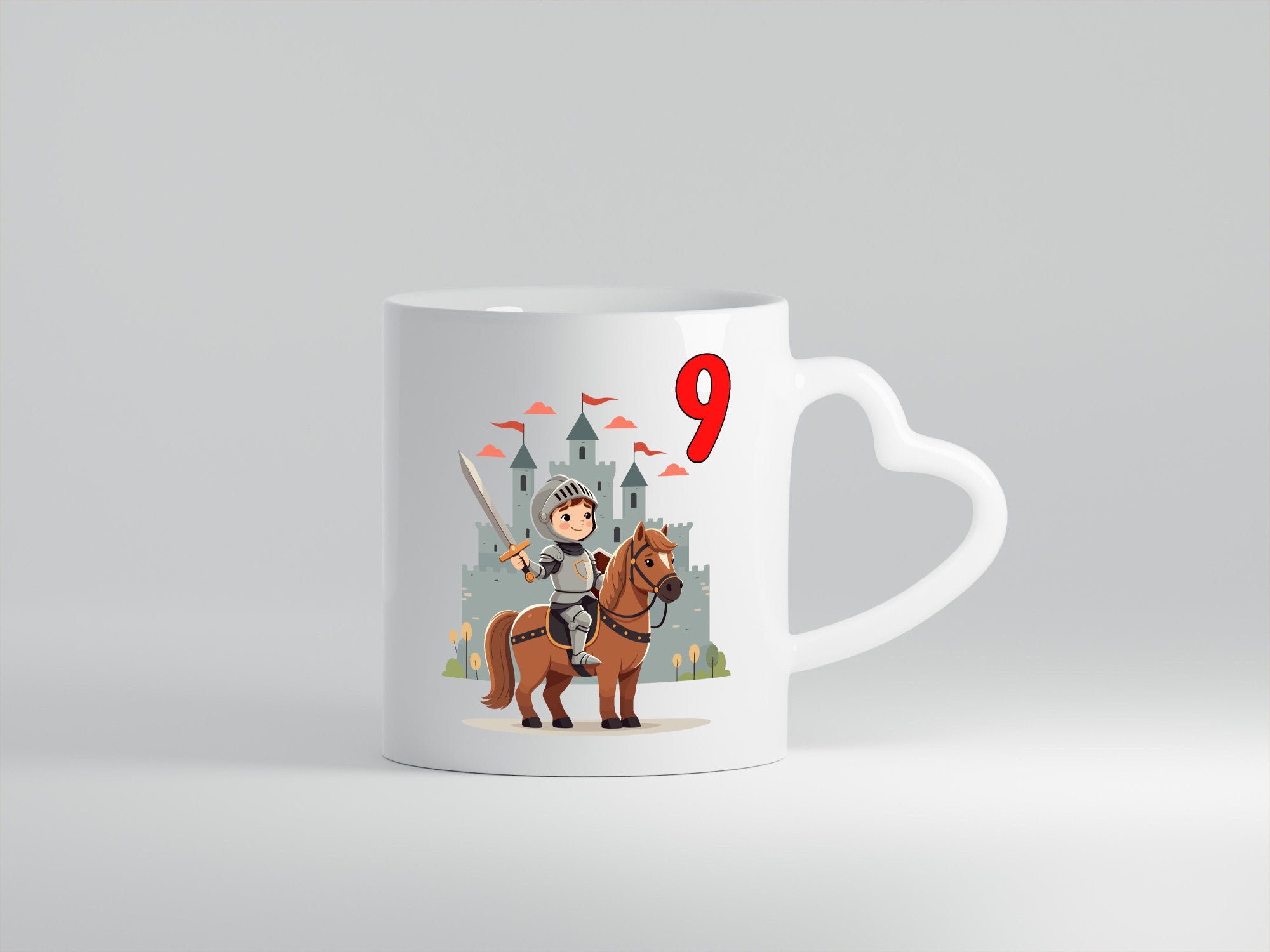 9. Geburtstag | 9 Jahre Ritter Junge Schloss Geschenkidee Humor Tasse