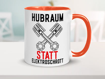 Hubraum statt Elektroschrott | Autofan Verbrennungsmotor Geschenk Humor