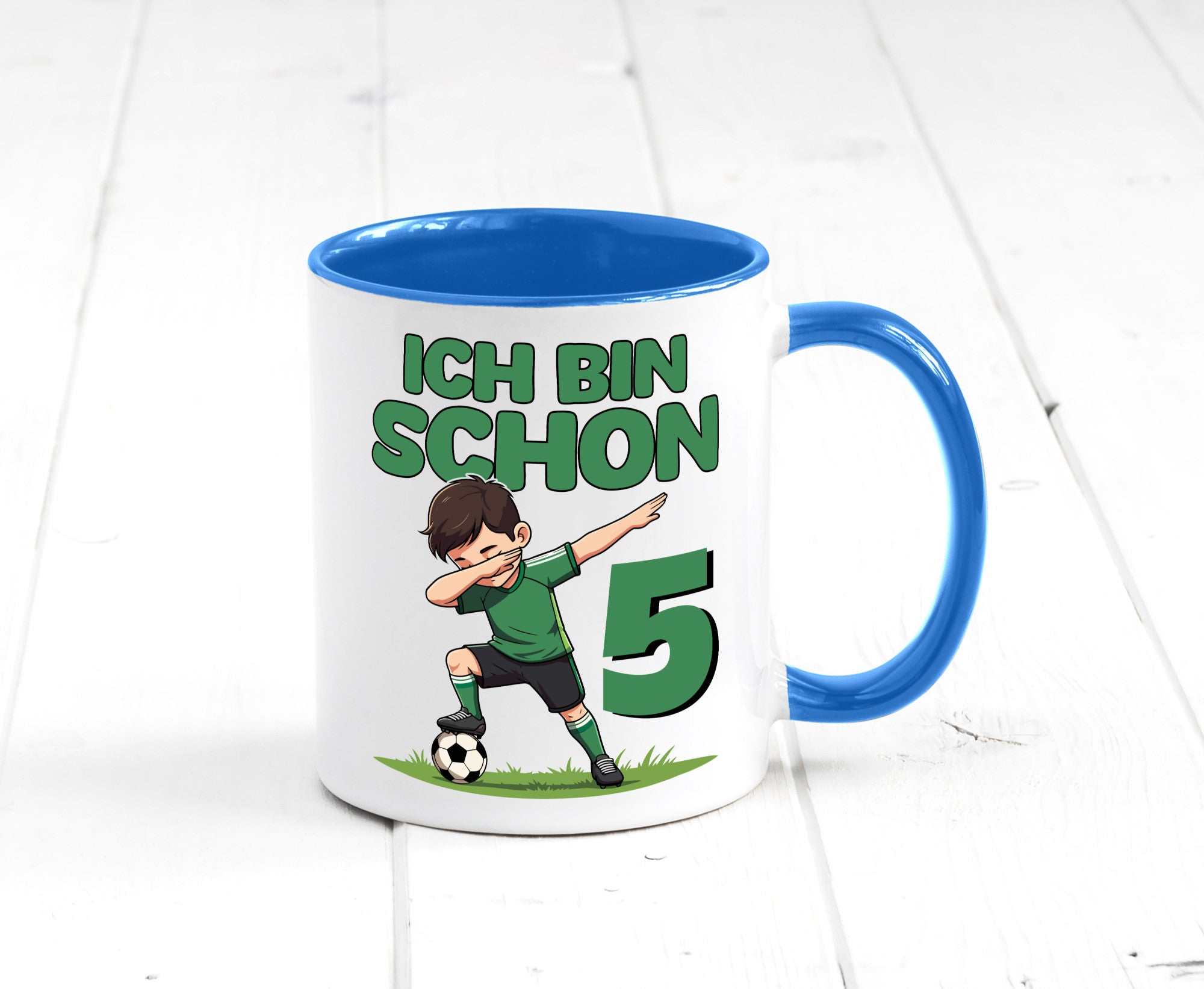 5. Geburtstag | 5 Jahre Fußballer lustiger Spruch Geschenk Geschenkidee Tasse