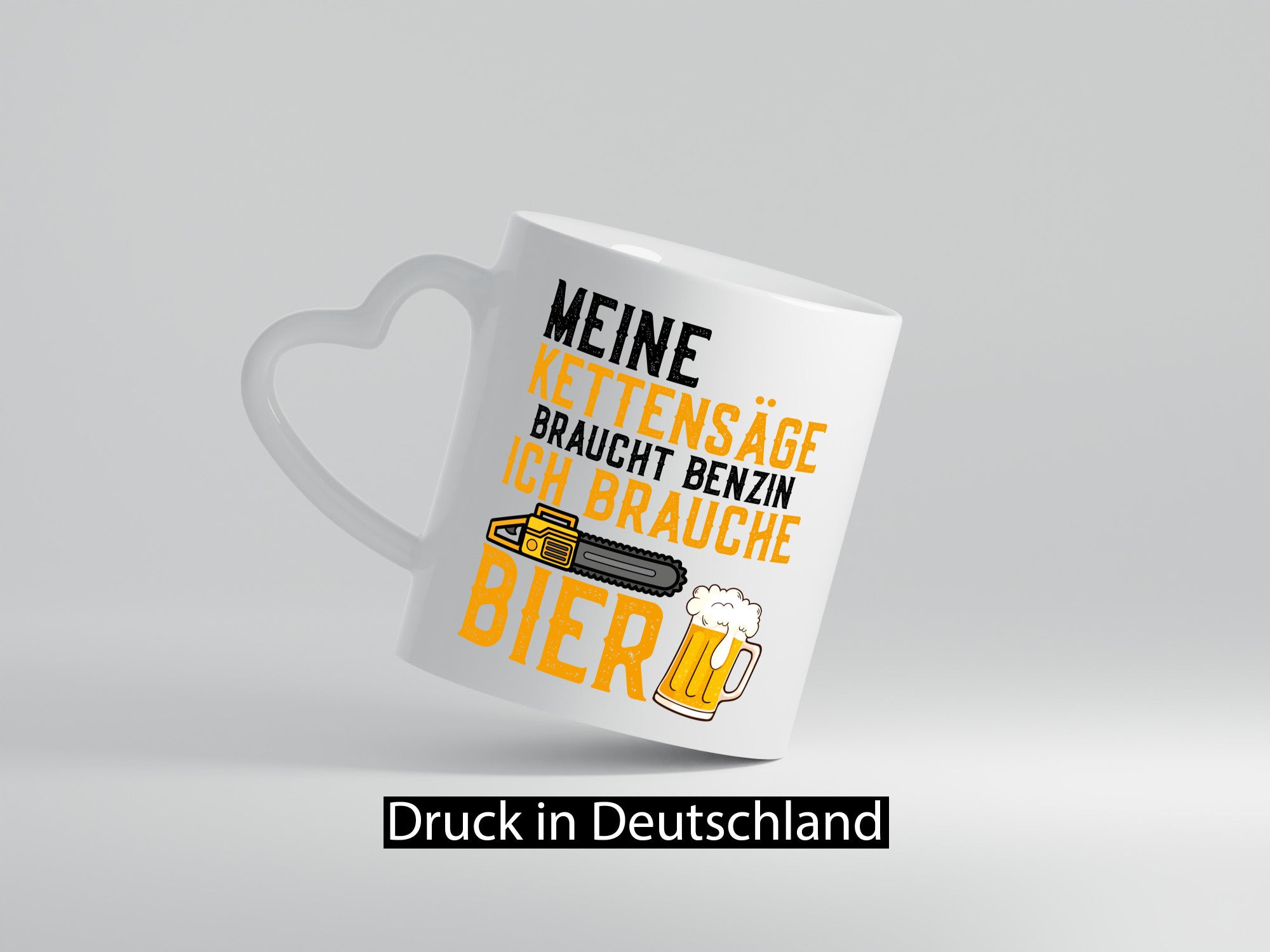 Ich brauche Bier | Motorsäge Wälder Mitarbeiter Chef lustig Arbeit Kollegen