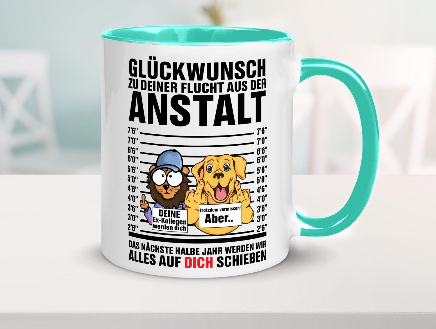 Glückwunsch zu deiner Flucht | Abschiedgeschenk v3 Geschenk Humor Geschenkidee
