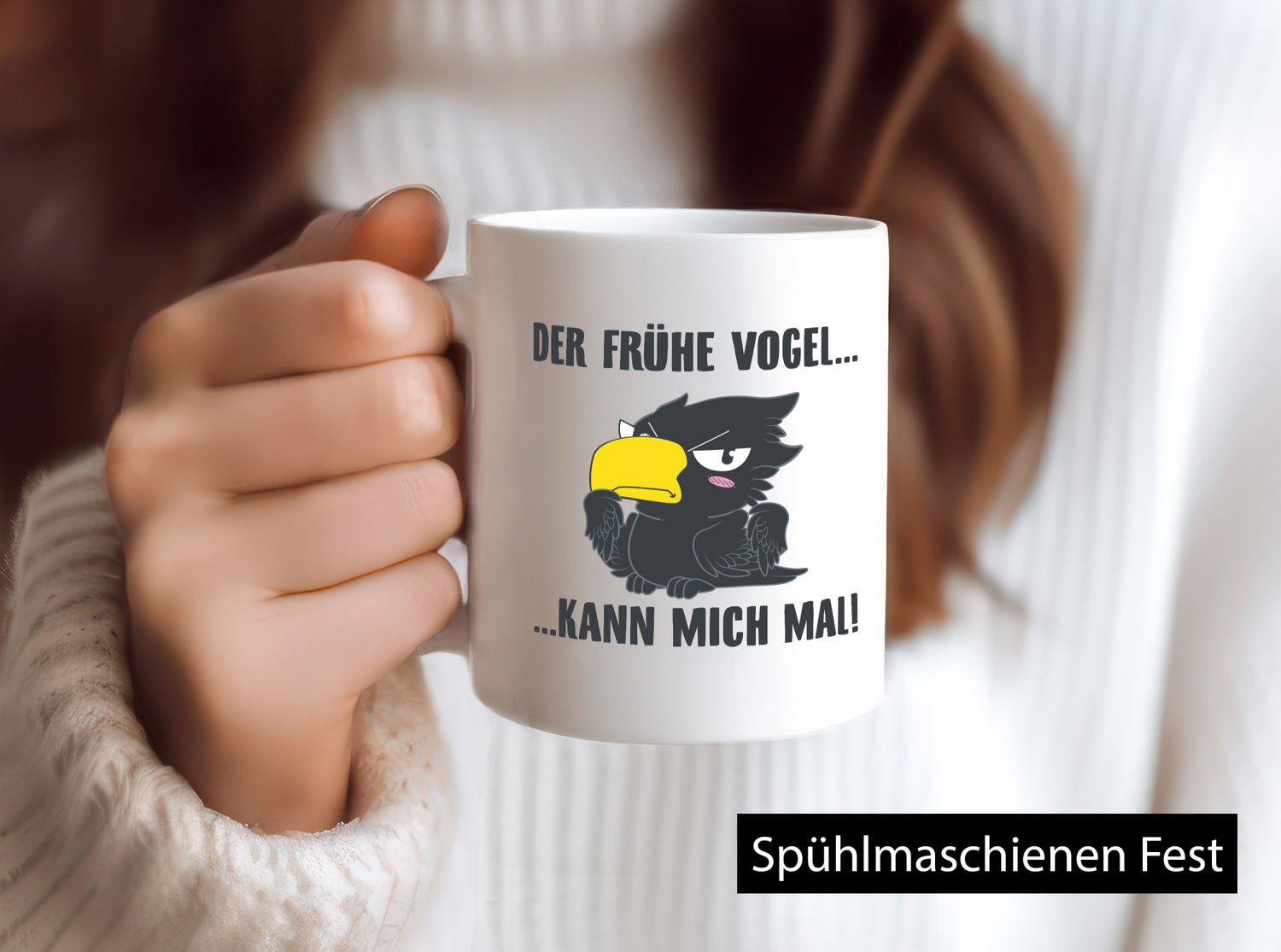 Der Frühe Vogel v2 Humor Geschenkidee Tasse