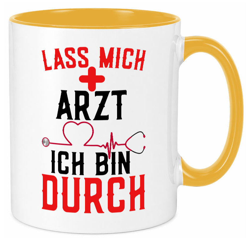 Arzt | Lass mich durch Herz Doktor Krankenhaus Puls Humor Geschenkidee Tasse
