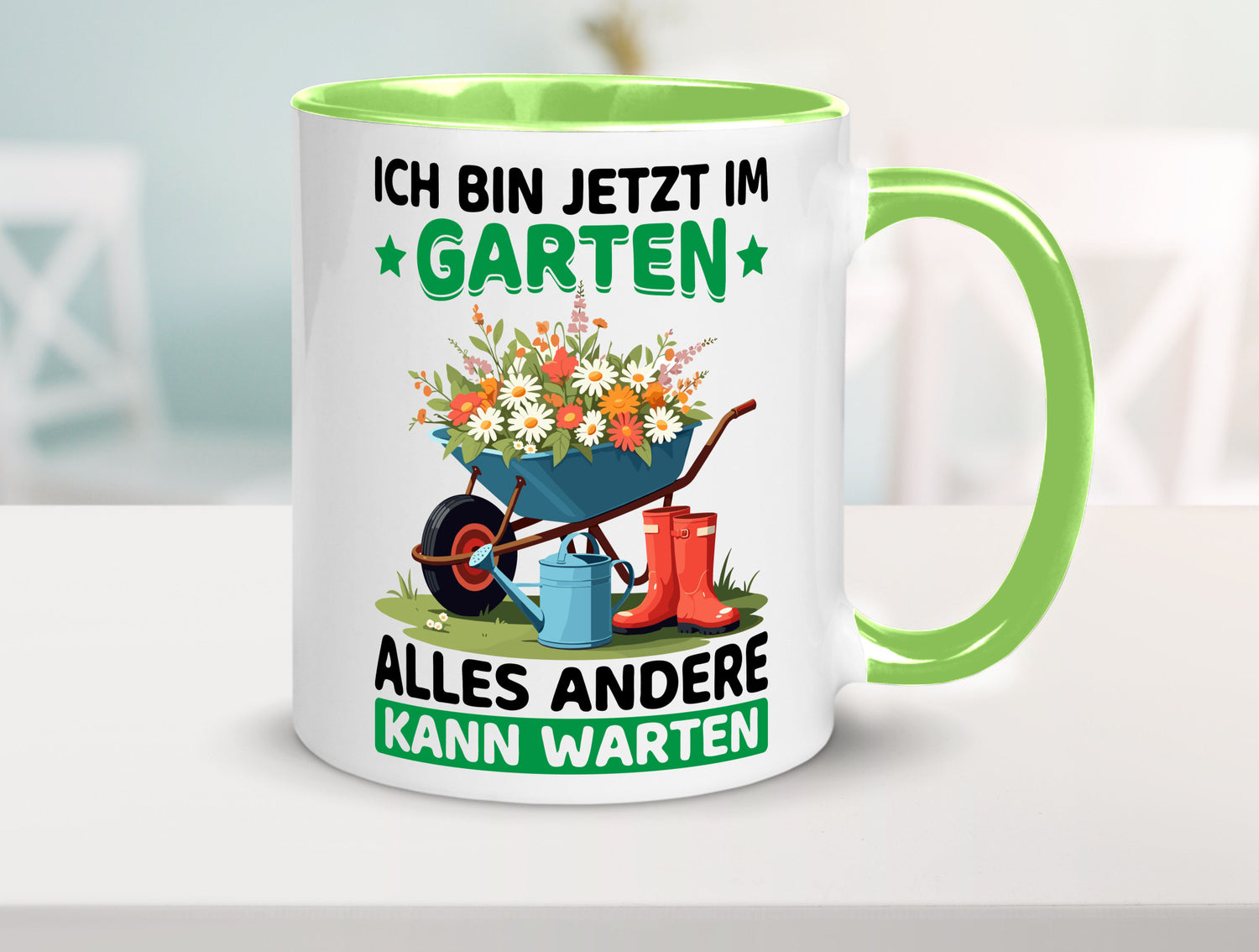 Im Garten alles andere kann warten | Gärtner Gartenarbeit Geschenk Arbeit