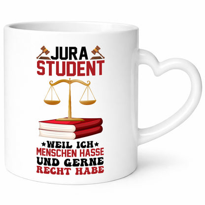 Jura Student | Hasst Menschen Jurist Geschenkidee Humor Tasse