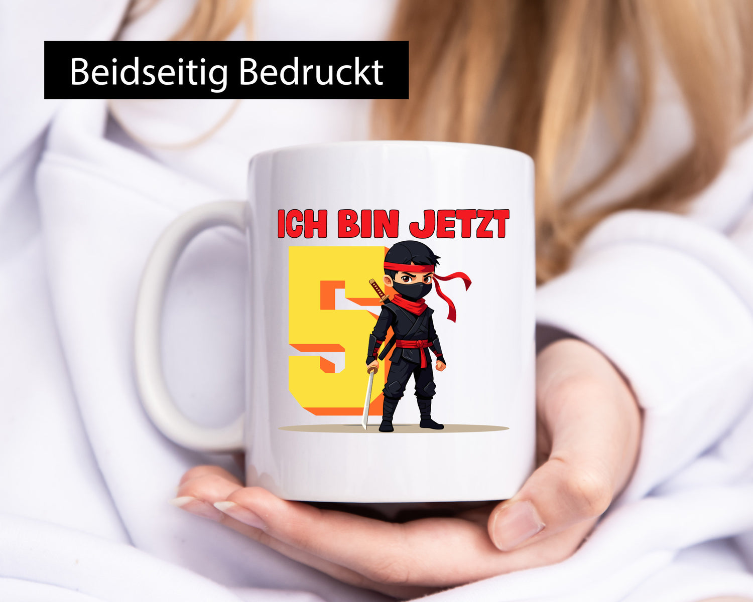 5. Geburtstag | 5 Jahre Ninja Kinder Geschenkidee Humor Tasse