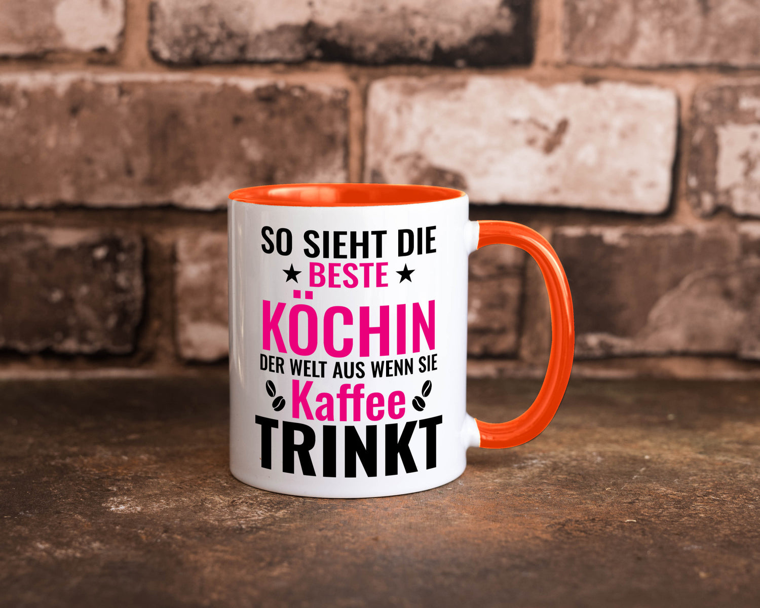 Kaffee trinkt: Köchin | Chefköchin Chefkoch Humor Arbeit Kollegen Büro