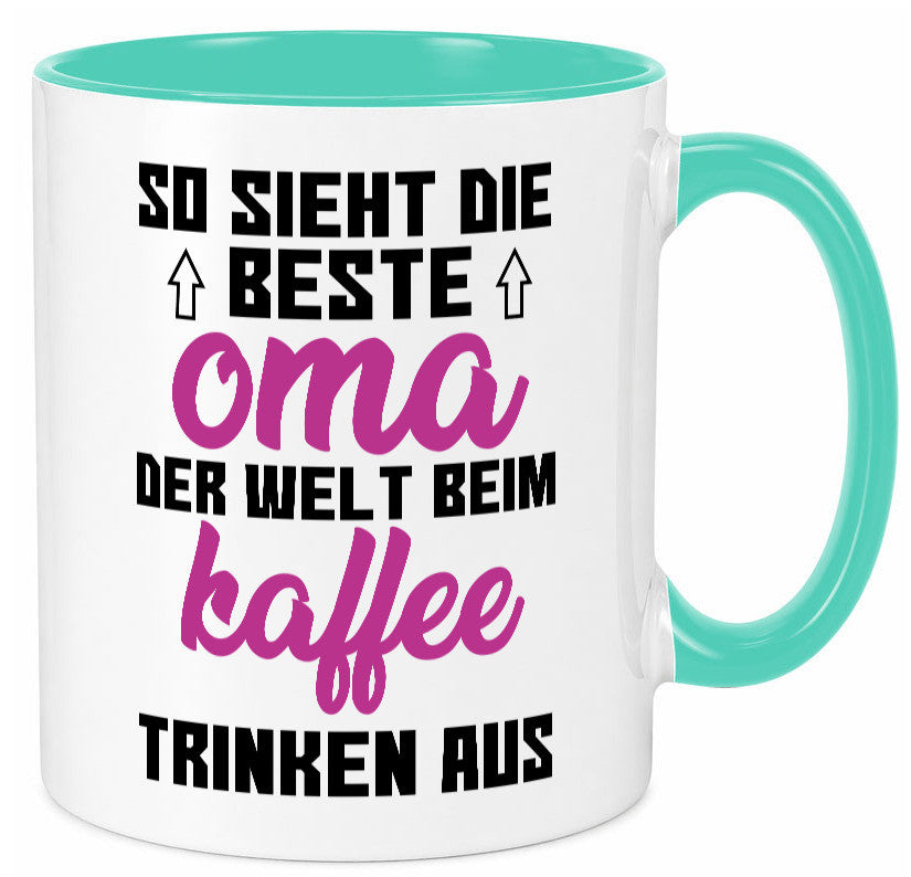 Beste Oma der Welt | Großmutter Tasse lustiger Spruch Geschenk Familie