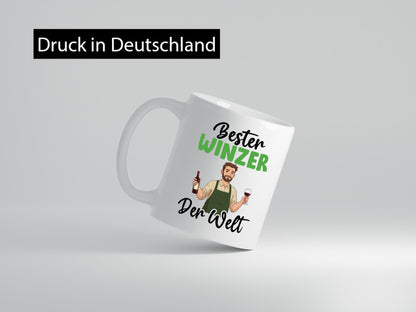 Bester Winzer | Weinbauer Wein v2 Humor Geschenkidee Tasse