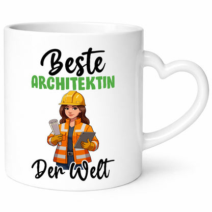 Beste Architektin | Architektur Büro v2 lustig Arbeit Kollegen Geschenk Tasse