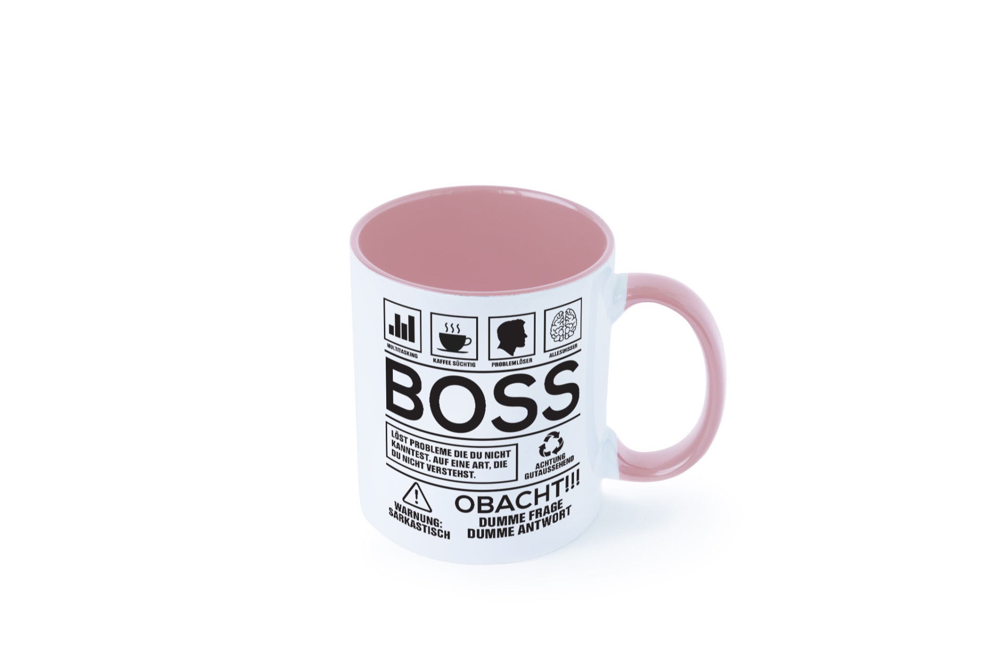 Achtung Probleme Boss | Führungskraft Vorgesetzter lustig Humor Geschenkidee