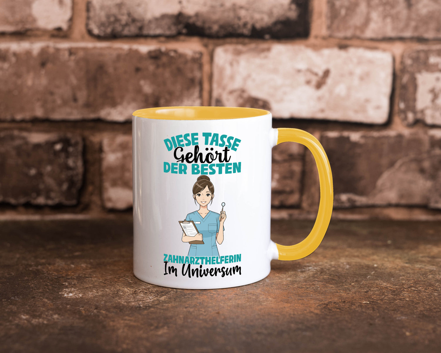 Im Universum: Zahnarzthelferin | Zahnmedizin Humor Geschenkidee Tasse