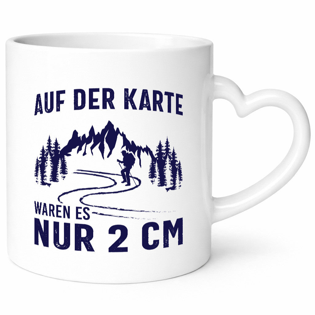 Auf der Karte nur 2 cm | Wandererf Kurve Berge lustig Humor Geschenkidee