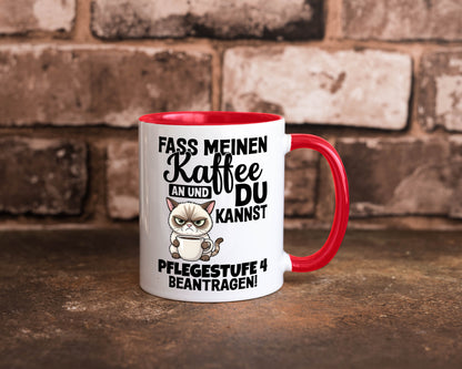 Fass meinen Kaffee an | Pflegestufe 4 Krankenschwester v3 Geschenkidee Humor