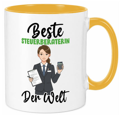 Beste Steuerberaterin | Steuer Beratung v2 Geschenkidee Humor Tasse