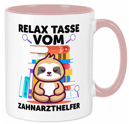 Relax Tasse: Zahnarzthelfer | Zahnmedizin lustig Humor Geschenkidee Geschenk