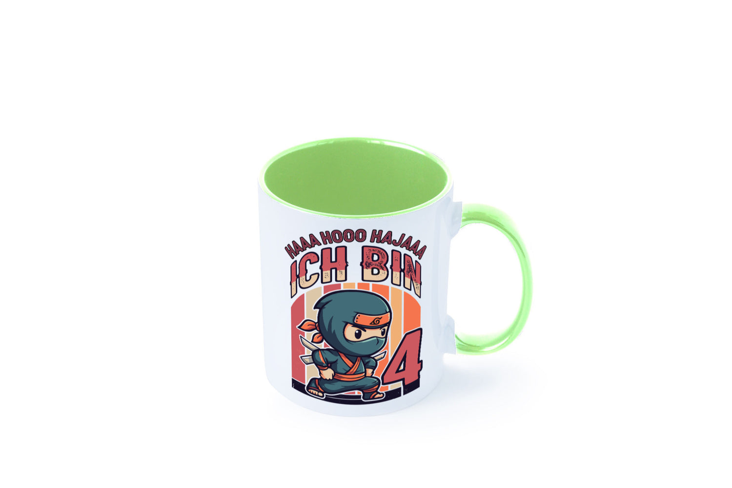 4. Geburtstag | Ninja Junge 4 Jahre lustiger Spruch Geschenk Geschenkidee Tasse