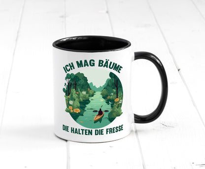 Ich mag Bäume die halten Fresse | Natur Wald lustiger Spruch Geschenk Humor Tasse