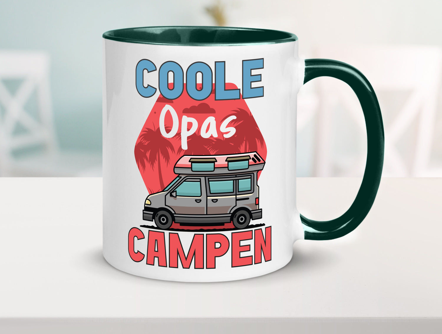 Coole Opas campen | Campingwagen Palmen Geschenk Familie Geschenkidee lustiger