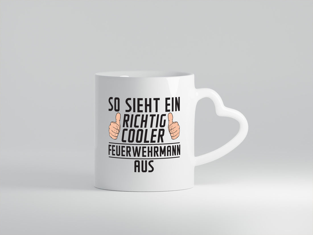Richtig Cooler Feuerwehrmann | Feuerwehr Geschenkidee Humor Tasse