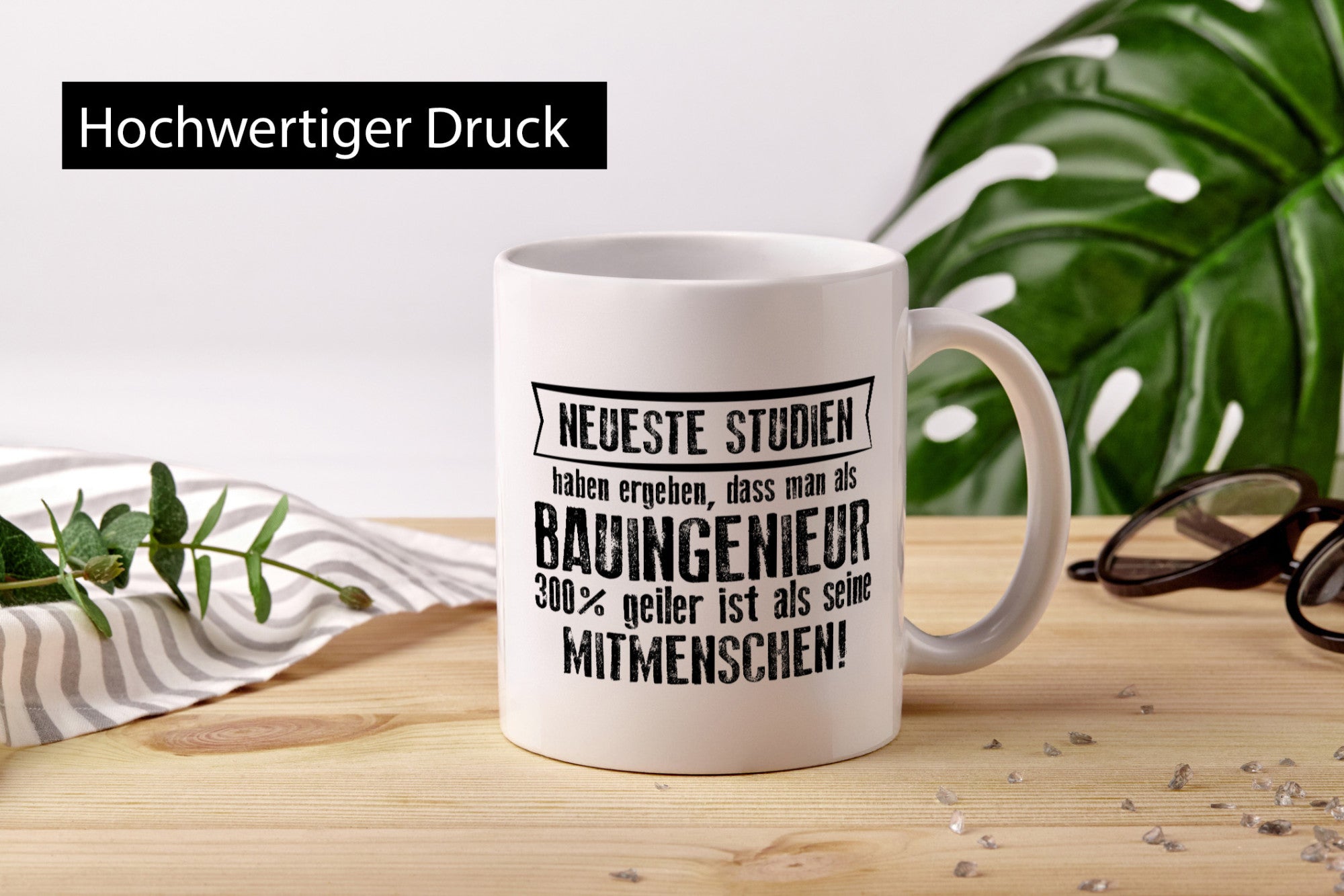 Neuste Studien: Bauingenieur | Ingenieur Geschenkidee Humor Tasse