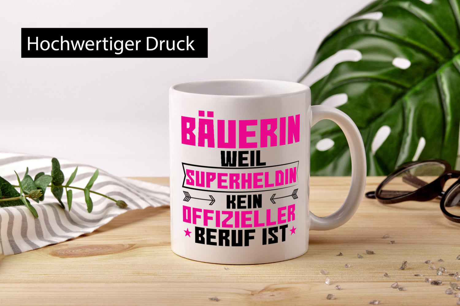 Superheldin Bäuerin | Bauernhof Landwirtschaft lustiger Spruch Geschenk Humor