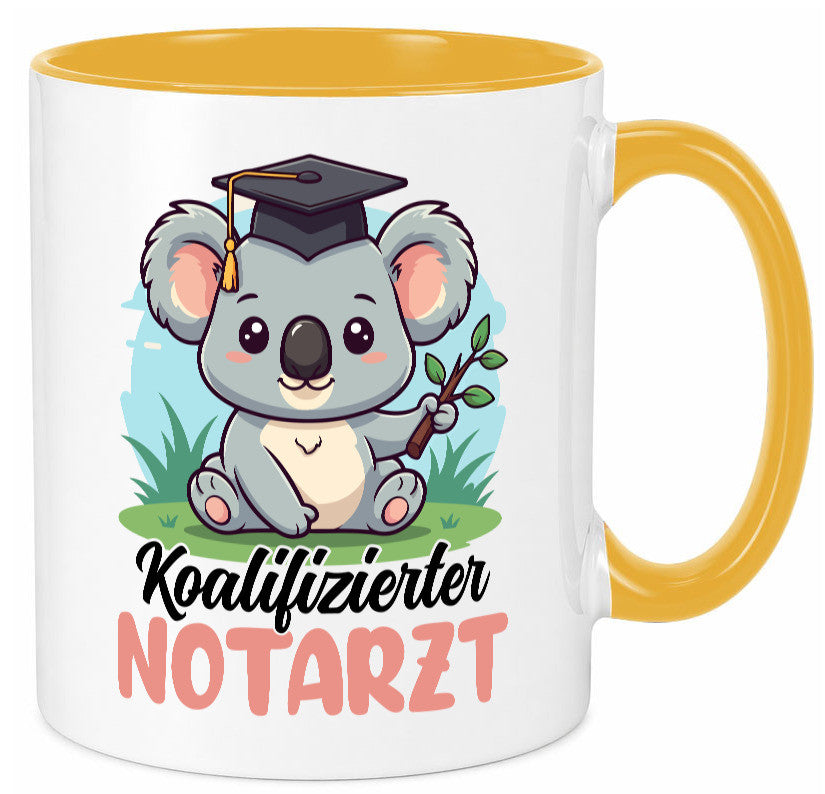 Koalifizierter Notarzt | Arzt Geschenk Humor Geschenkidee lustiger Spruch Tasse