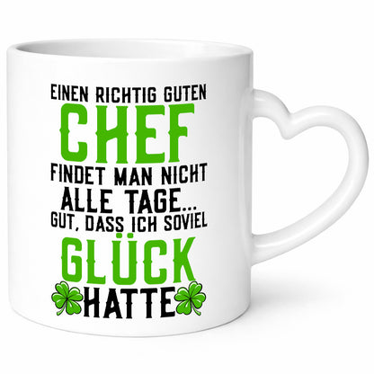 Richtig guter Chef | Dankeschön Arbeit Kleeblatt Geschenkidee Kollegen Büro