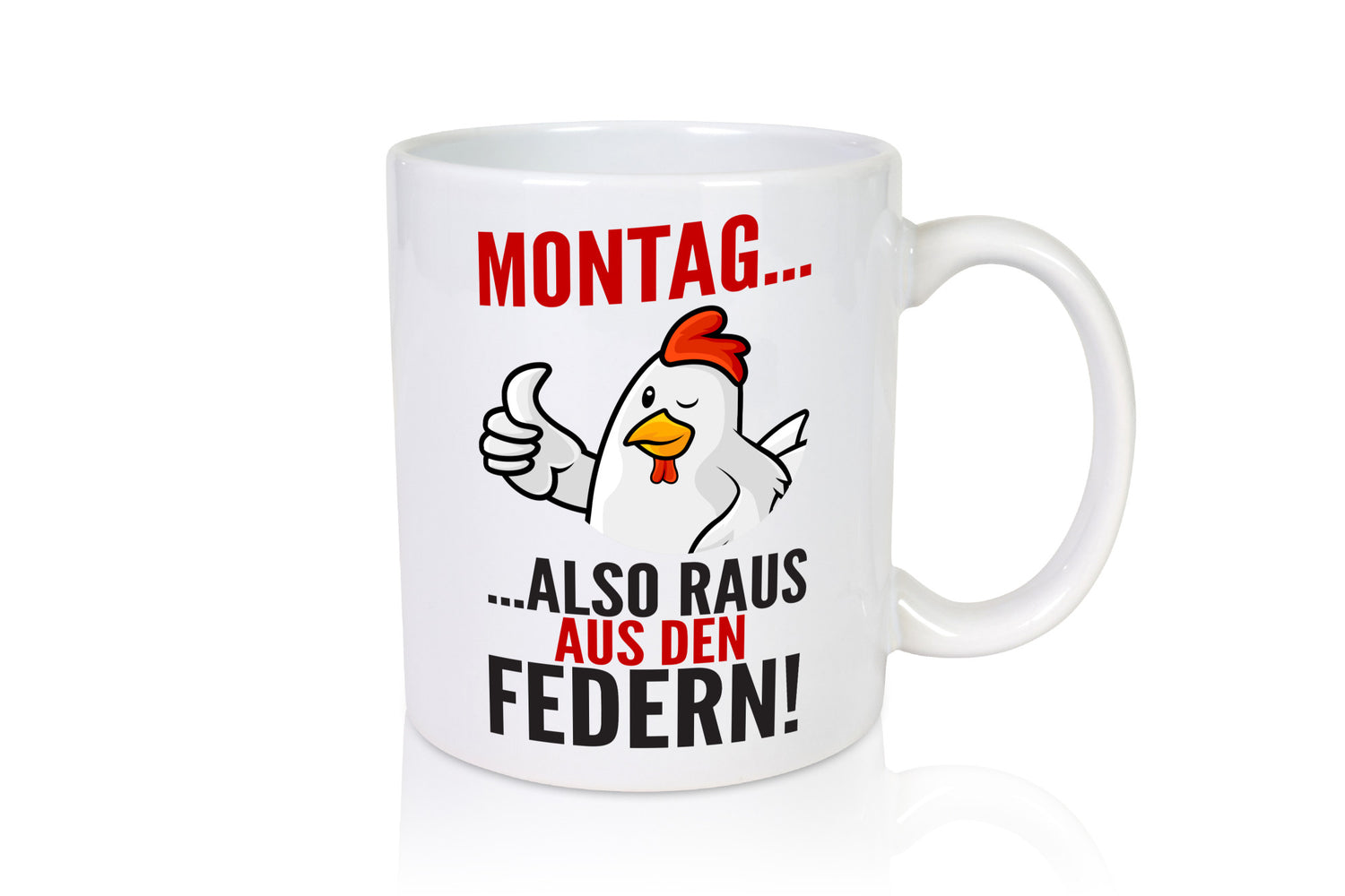 Montag raus ausden Federn | Hühnerstall Bauer lustiger Spruch Geschenk Humor