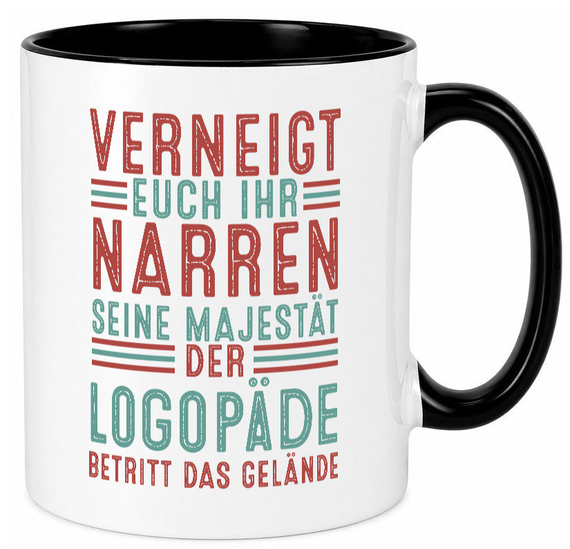 Verneigt euch: Logopäde | Sprachtherapie Geschenkidee Humor Tasse
