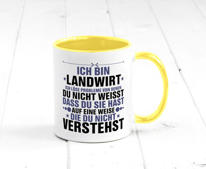 Löse Probleme: Landwirt | Bauer Landwirtschaft v2 Geschenk Humor Geschenkidee