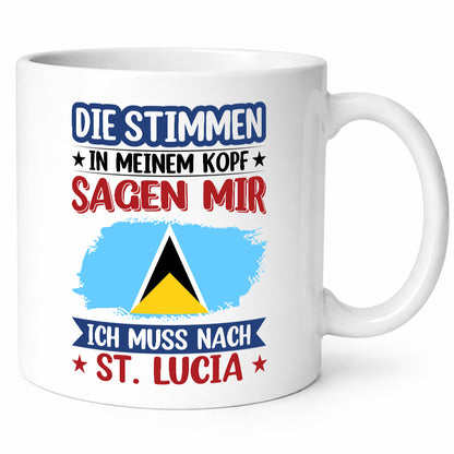 St. Lucia | Urlaub Stimmen in meinem Kopf Traumland v2 lustig Humor