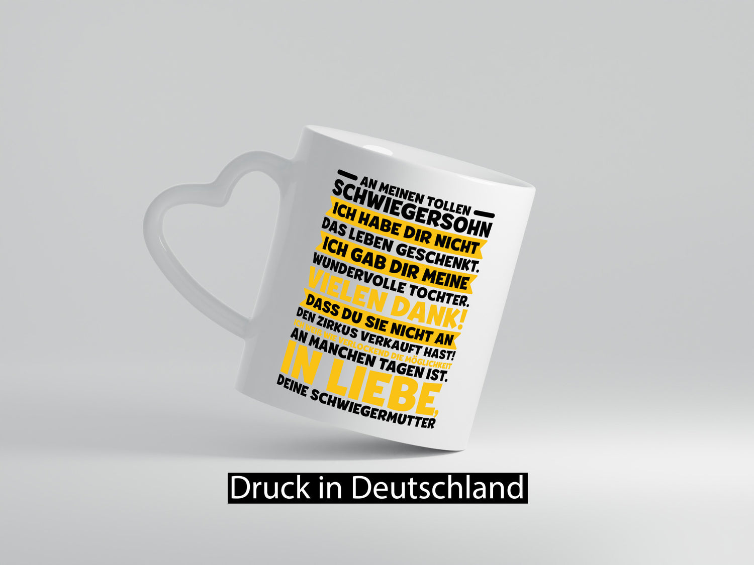 An meinen tollen Schwiegersohn vl6 Geschenkidee Familie Humor Tasse