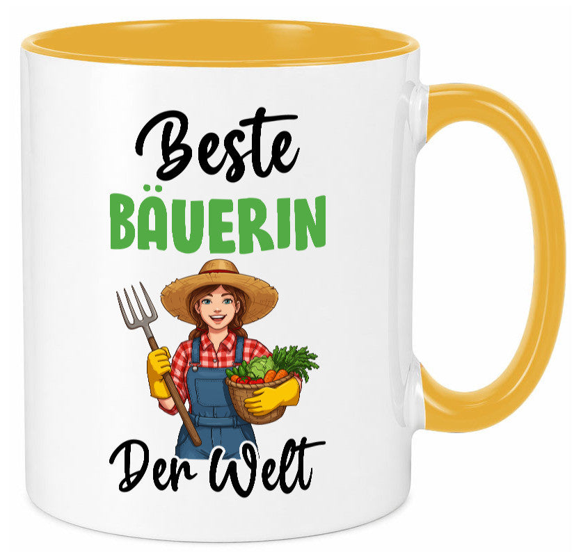 Beste Bäuerin | Bauernhof Landwirtschaft v2 Humor Geschenkidee Tasse
