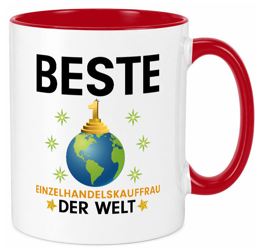 Welt Beste Einzelhandelskauffrau | Einzelhandel Geschenkidee Humor Tasse