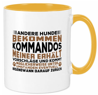 Hunde Training | Hundebesitzer Tasse Hundekommando vl4 Geschenk Tierliebhaber