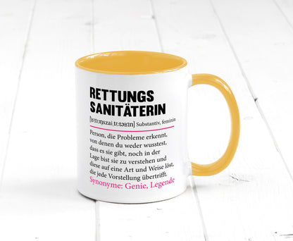Rettungssanitäterin | Beruf Sanitäter Spruch v2 Humor Arbeit Kollegen Büro