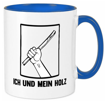 Ich und mein Holz | Holzfäller Holzmacher Geschenkidee Humor Tasse